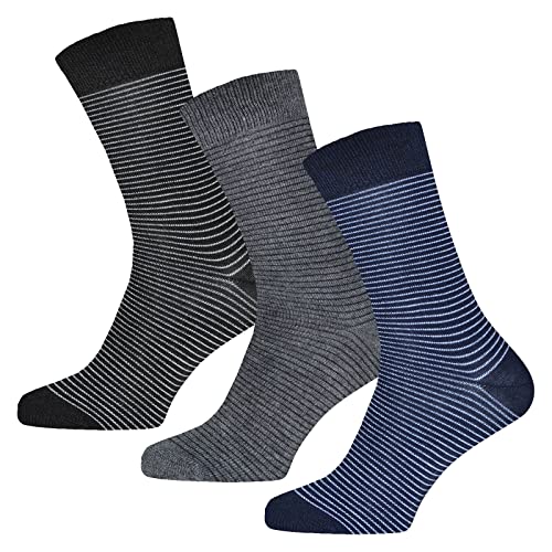 BestSale247 12 Paar Herren Socken Komfortbund Venenfreundlich (Farbenmix 3, 43-46) von BestSale247