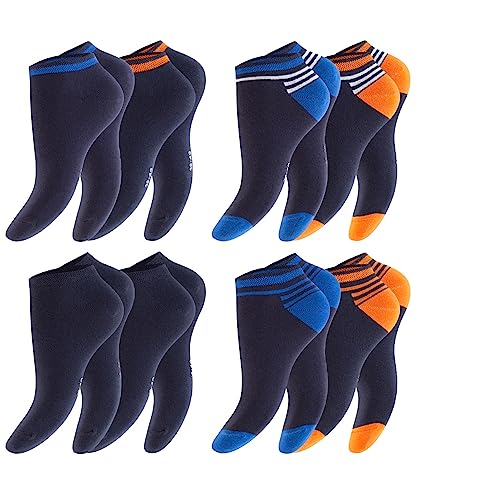 BestSale247 12 Paar Herren Sport Freizeit Sneaker Socken Füßlinge Baumwolle (Muster 15, 39-42) von BestSale247