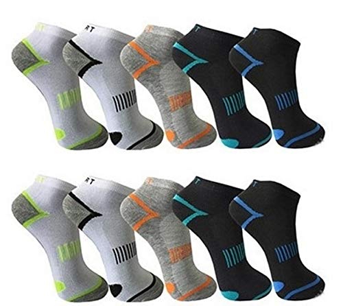 BestSale247 12 Paar Herren Sport Freizeit Sneaker Socken Füßlinge Baumwolle (Muster 6, 39-42) von BestSale247