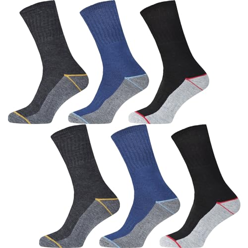 BestSale247 12 Paar Herren Thermo Socken Baumwolle (Mehrfarbig | 39-42) von BestSale247