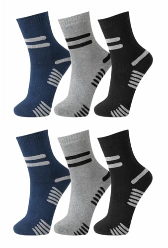 BestSale247 12 Paar Herren Thermo Socken Warme Dicke Winter Sportsocken Ski Arbeitssocken Baumwolle (12 Paar/Farbenmix, 39-42) von BestSale247