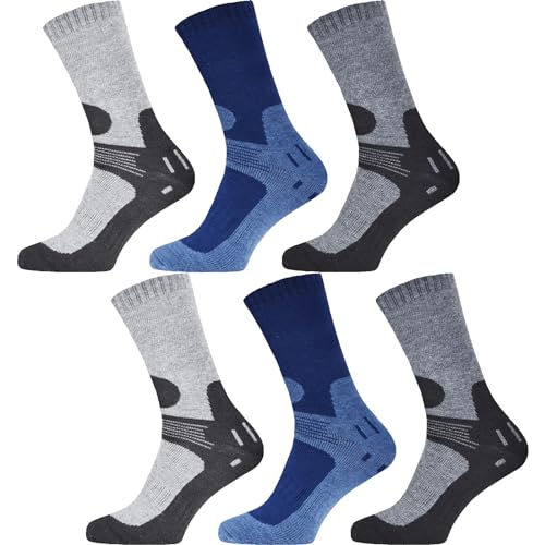 BestSale247 12 Paar Herren Thermo Socken Warme Dicke Winter Sportsocken Ski Arbeitssocken Baumwolle (12 Paar/Farbenmix 3, 39-42) von BestSale247