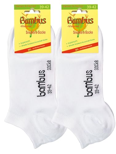 BestSale247 12 Paar Unisex BAMBUS Sneaker Socken kein Naht mit verstärkte Spitze und Ferse - Wellness Strumpfe - Antibakteriell (12 Paar/Weiß, 43-46) von BestSale247