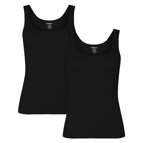 BestSale247 2er Pack Damen Unterhemd aus weichem Bambusstoff (2er Pack/Schwarz, XXL-3XL) von BestSale247