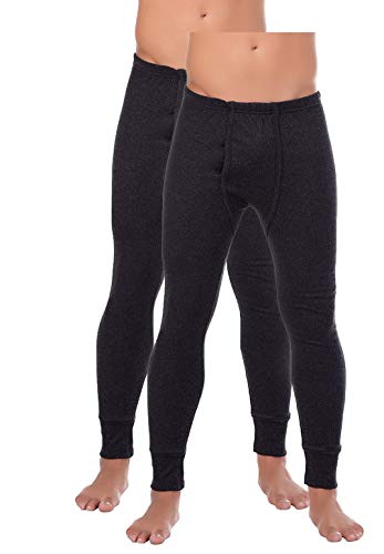 BestSale247 2er Pack Herren Thermo Unterhose Lang (9 = 3XL, Anthrazit) von BestSale247