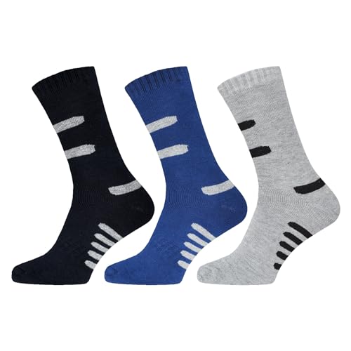 BestSale247 6 Paar Damen & Herren Thermo Socken dick und warm Wintersocken mit Innenfutter (Muster 2, 43-46) von BestSale247