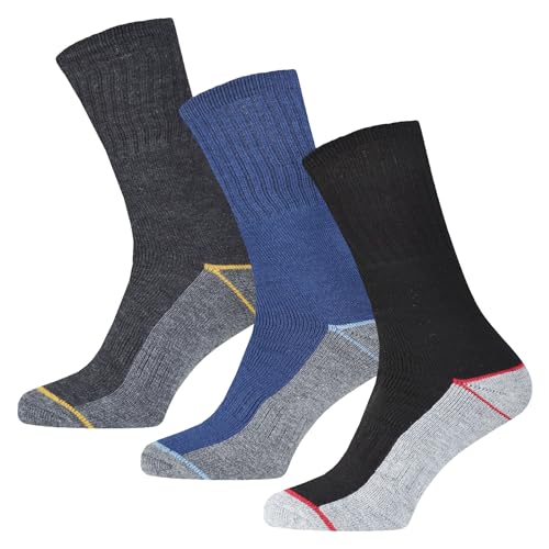 BestSale247 6 Paar Herren Thermo Socken Baumwolle (Mehrfarbig | 39-42) von BestSale247