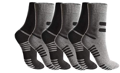 BestSale247 6 Paar Herren Thermo Socken Warme Dicke Winter Sportsocken Mehrfarbig Gr. 43-46 von BestSale247