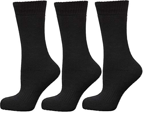 BestSale247 6 Paar Herren Thermo Socken Warme Vollfrottee Socken Wintersocken Sportsocken (Schwarz / 6 Paar, 43-46) von BestSale247