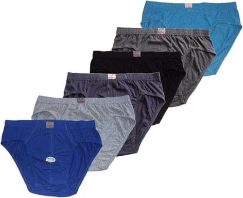 BestSale247 9 Stück Herren Slips Unterhosen Männer Feinripp mit Eingriff Slip Unterwäsche Schwarz Weiß aus 100% Baumwolle (9 Stück Art. 580, L / 7) von BestSale247