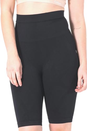 BestSale247 Damen Shapewear Bauchweg Hohe Taille Unterhose Langbein - Miederhose Figurformend Miederpants Shorts mit Bein - Formend Body Shaper (Schwarz, M-L) von BestSale247