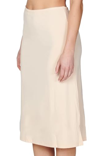BestSale247 Damen Unterrock - Kurz ca. 50 cm oder Lang ca. 70 cm - Unterröcke Elegantes Unsichtbar Underskirt (Beige Lang, XXL-3XL) von BestSale247