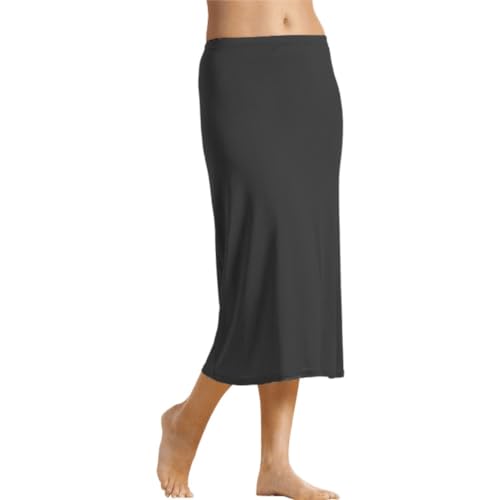 BestSale247 Damen Unterrock ca. 70 cm - Unterröcke Elegantes Unsichtbar Underskirt (Schwarz, L-XL) von BestSale247