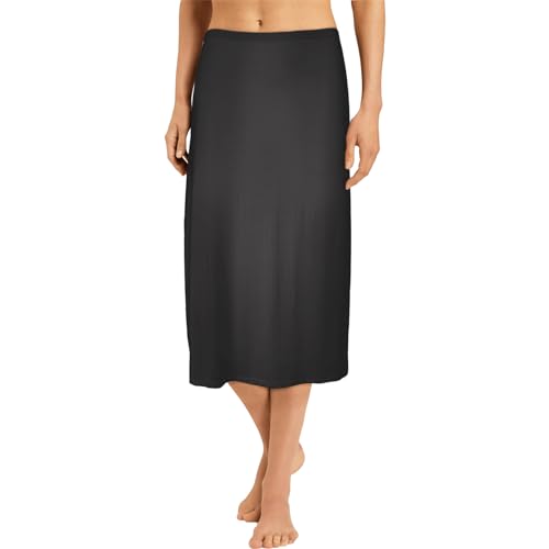 BestSale247 Damen Unterrock ca. 70 cm - Unterröcke Elegantes Unsichtbar Underskirt aus weichem Bambus Viskose (Schwarz, L-XL) von BestSale247