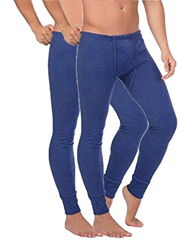 BestSale247 Herren Thermo Unterhose Lang 2er Pack Skiunterwäsche Thermounterwäsche Baumwolle, Dunkelblau, 3XL (Herstellergröße: 9) von BestSale247