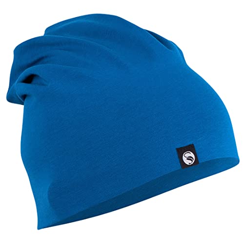 BestSale247 Leichte Jersey Mütze, Damen & Herren Unisex Slouch Beanie aus Baumwolle, (Royalblau) von BestSale247