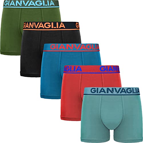 5er Pack Herren Boxershorts Unterhosen aus super weicher Baumwolle (5er Pack/Mix 5009, M) von BestSale247