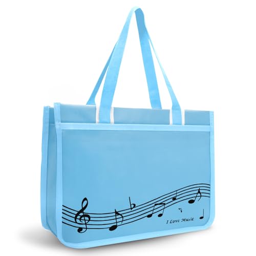 BestSounds Klaviertasche, Reißverschluss, wasserdicht, Musikbuch, Tragetasche, Klavierzubehör für Studenten, Kinder, Frauen, Geschenke für Musiker, Blaue Musik BestSounds Klaviertasche, Reißverschluss, wasserdicht, Musikbuch, Tragetasche, Klavierzubehör für Studenten, Kinder, Frauen, Geschenke für Musiker, Blaue Musik von BestSounds