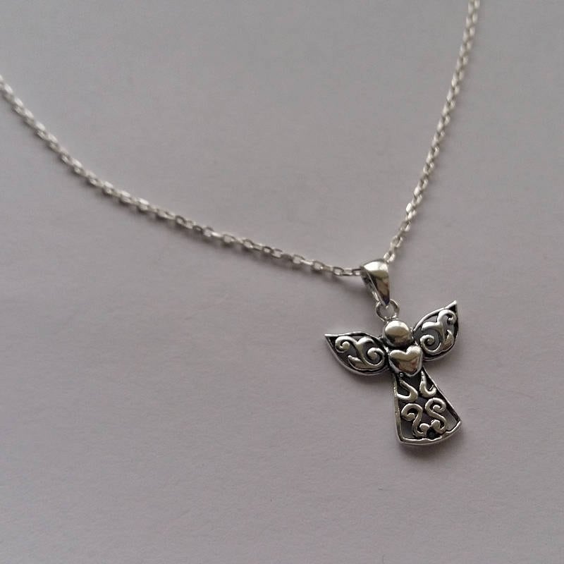 Engel Anhänger Corazon - Sterling Silber Halskette Schmuck Geschenk Geschenkidee Weihnachten Weihnachtsgeschenke Engel Anhänger Corazon - Sterling Silber Halskette Schmuck Geschenk Geschenkidee Weihnachten Weihnachtsgeschenke von BestSpanishShop