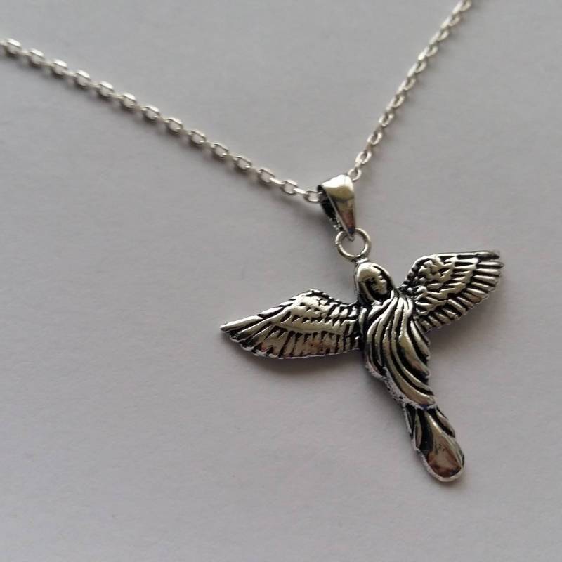 Engel Anhänger Jungfrau - Sterling Silber Halskette Schmuck Geschenkidee Unisex von BestSpanishShop