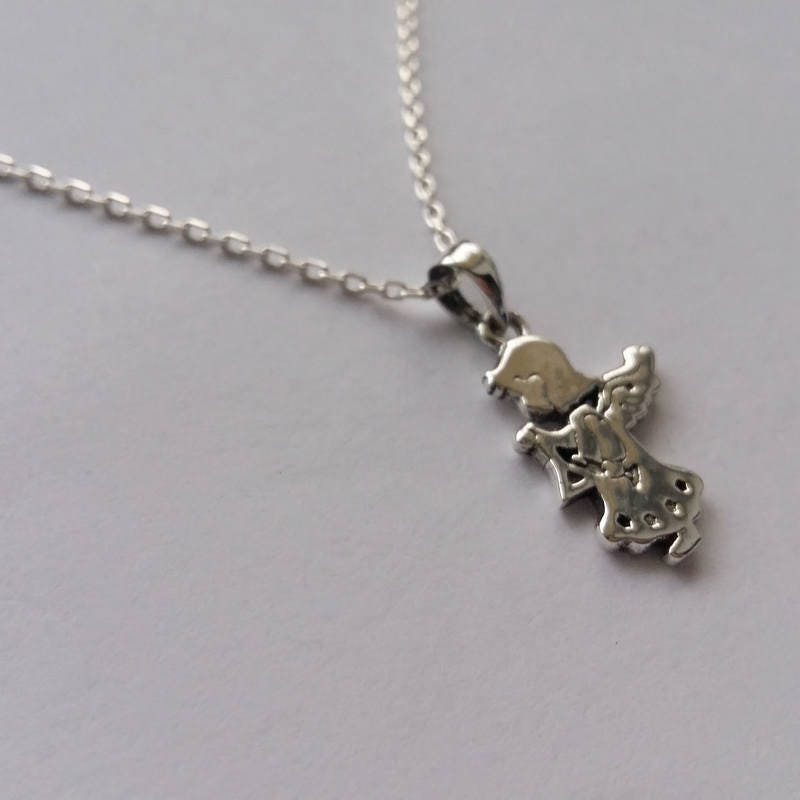 Engel Halskette Angelito - Anhänger Glücksbringer Sterling Silber Schmuck Einzigartige Geschenkidee Engel Halskette Angelito - Anhänger Glücksbringer Sterling Silber Schmuck Einzigartige Geschenkidee von BestSpanishShop