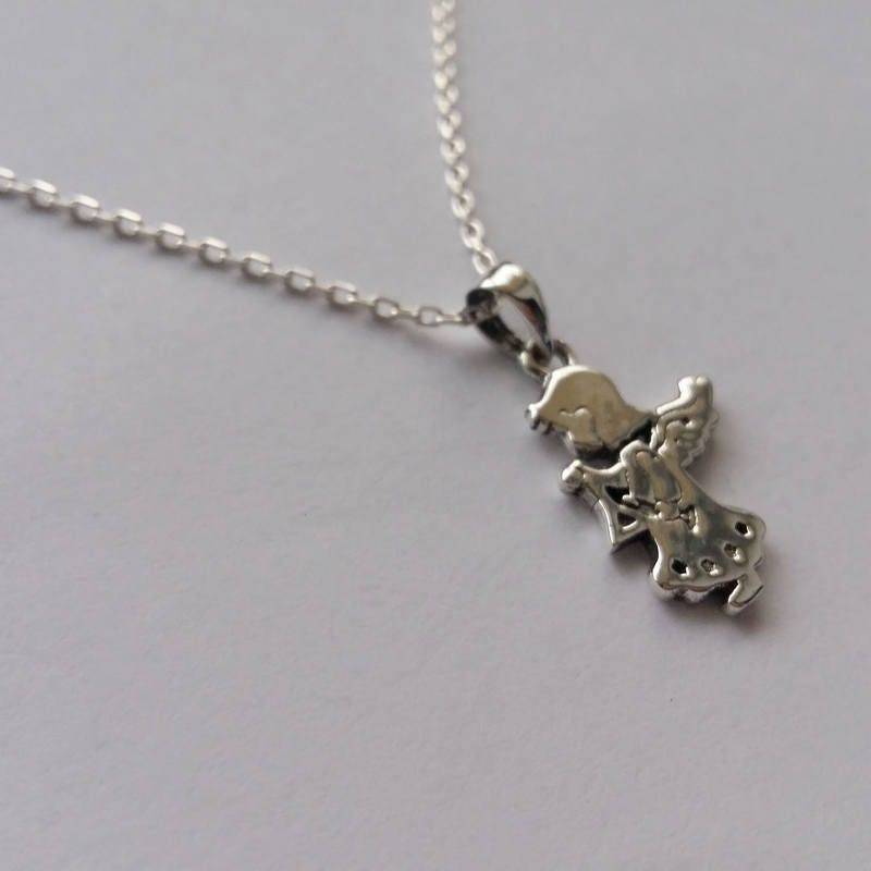 Engel Halskette Angelito - Anhänger Glücksbringer Sterling Silber Schmuck Einzigartige Geschenkidee Engel Halskette Angelito - Anhänger Glücksbringer Sterling Silber Schmuck Einzigartige Geschenkidee von BestSpanishShop