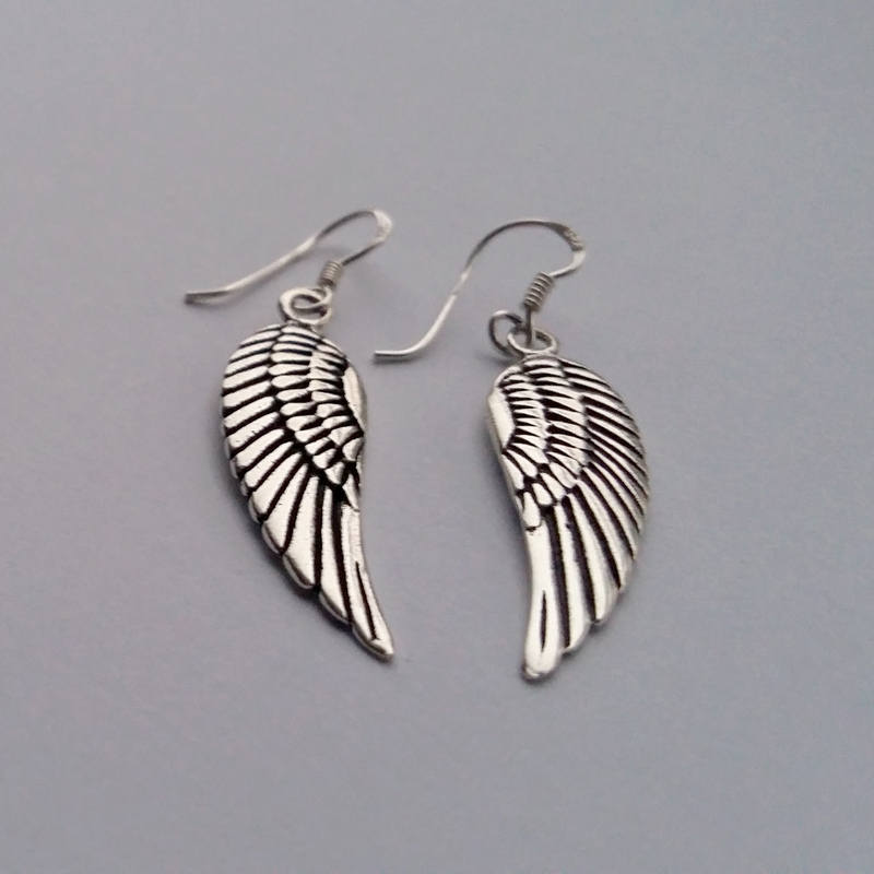 Flügel Ohrringe - Sterling Silber Baumeln Boho Schmuck Flügel Ohrringe - Sterling Silber Baumeln Boho Schmuck von BestSpanishShop