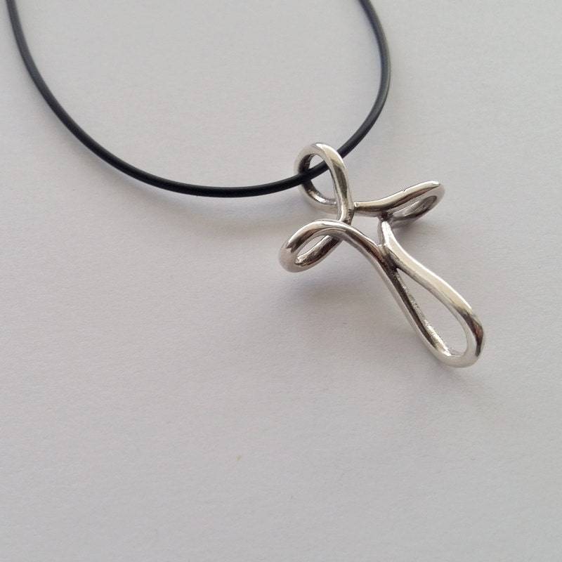 Kreuz Halskette Infinito - Unendliches Anhänger Geschenk Zur Taufe Sterling Silber Christlicher Schmuck Kreuz Halskette Infinito - Unendliches Anhänger Geschenk Zur Taufe Sterling Silber Christlicher Schmuck von BestSpanishShop