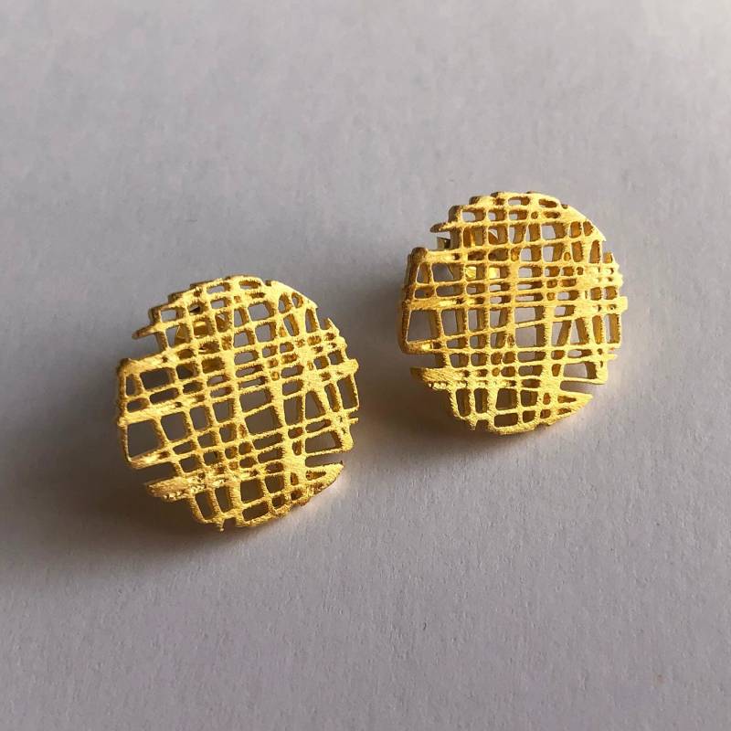 Silber Ohrstecker Botones - Kreis Ohrringe Schmuck Große Knopf Moderne Geschenkidee Für Er Silber Ohrstecker Botones - Kreis Ohrringe Schmuck Große Knopf Moderne Geschenkidee Für Er von BestSpanishShop