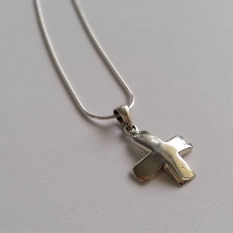 Silberkreuz Anhänger Einfachheit - Sterling Silber Kreuz Schlichter Schlichtes Taufgeschenk Geschenkidee Silberkreuz Anhänger Einfachheit - Sterling Silber Kreuz Schlichter Schlichtes Taufgeschenk Geschenkidee von BestSpanishShop