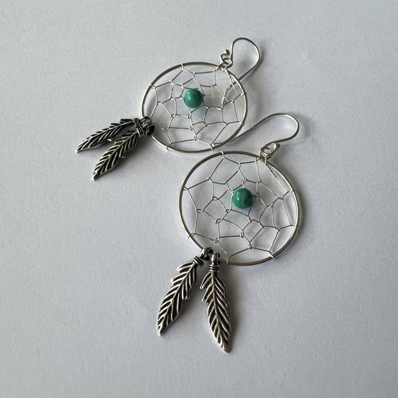 Traumfänger Ohrringe - Sterling Silber Atrapasueños Schmuck Handgefertigte Boho Traumfänger Ohrringe - Sterling Silber Atrapasueños Schmuck Handgefertigte Boho von BestSpanishShop