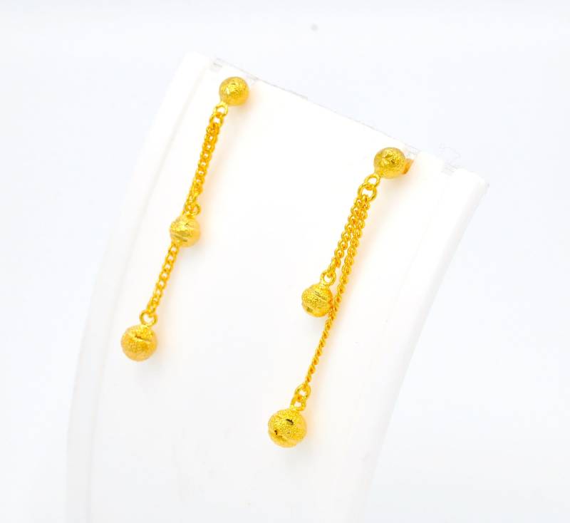 Thailand Gold Hängeohrringe 24K Überzogene Ohrstecker - Ddp | Delivered Custom Paid von BestThaiGold