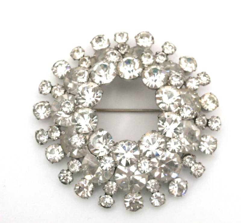 1950Er Jahre Strass-Brosche Vintage Großer Statement-Schmuck von BestVintageEver