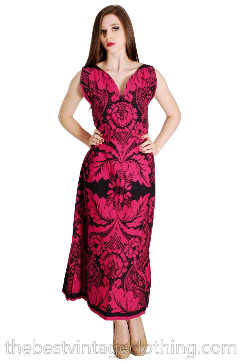 Frühes Marimekko Maxi Kleid Maija Isola Fandango Suomi Finland Xs Vintage 1963 1960Er Jahre von BestVintageEver