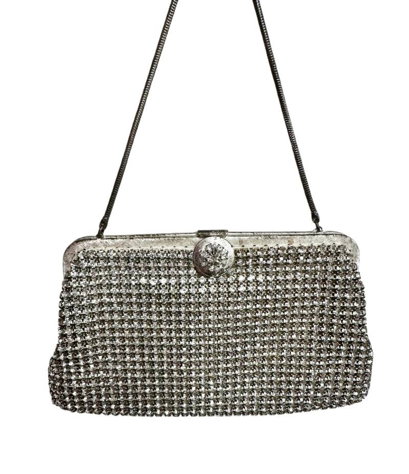 Vintage Massive Strass Abendtasche Western Germany 1950Er Jahre Funkelnd von BestVintageEver