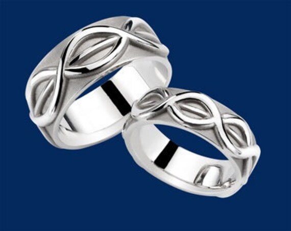 Ehering, Trauring, Offener Herzring, Eheringe, Trauringe, Energie Interaktiver Schmuck von BestWay2BJewelry