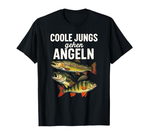 Coole Jungs Gehen Angeln - Lustiger Anglerspruch T-Shirt von Bestandener Angelschein Hobbyangler Angeln