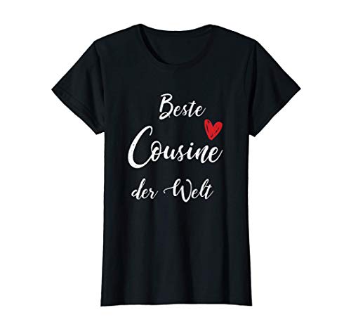 Damen Beste Cousine der Welt Geschenk Muttertag Geburtstag T-Shirt Damen Beste Cousine der Welt Geschenk Muttertag Geburtstag T-Shirt von Beste Cousine Geschenke und Sprüche