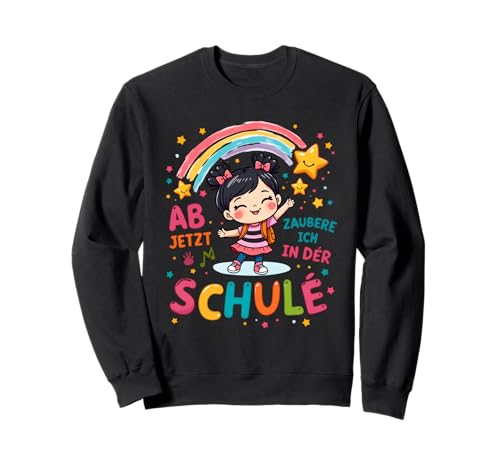 Mädchen Zauberin Schulanfang Einschulung Erster Schultag Sweatshirt von Beste Einschulung Outfits Für Mädchen Und Jungs