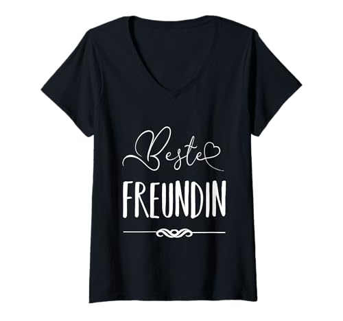 Damen Beste Freundin - Freunde Partnerlook für Zwei T-Shirt mit V-Ausschnitt Damen Beste Freundin - Freunde Partnerlook für Zwei T-Shirt mit V-Ausschnitt von Beste Freundin Freunde Partnerlook