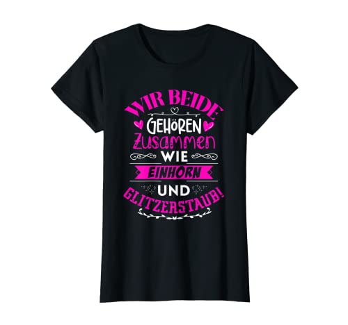Beste Freundin Damen Mädchen Bff Bffs Beste Freundinnen T-Shirt von Beste Freundinnen Design für die Beste Freundin