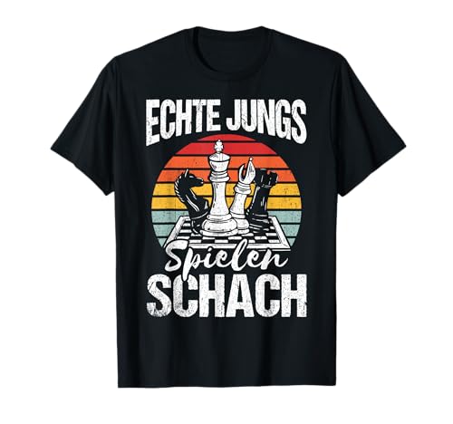 Echte Jungs spielen Schach- Schachspieler Geschenk Jungen T-Shirt von Beste Geschenkidee Für Schach & Schachspieler