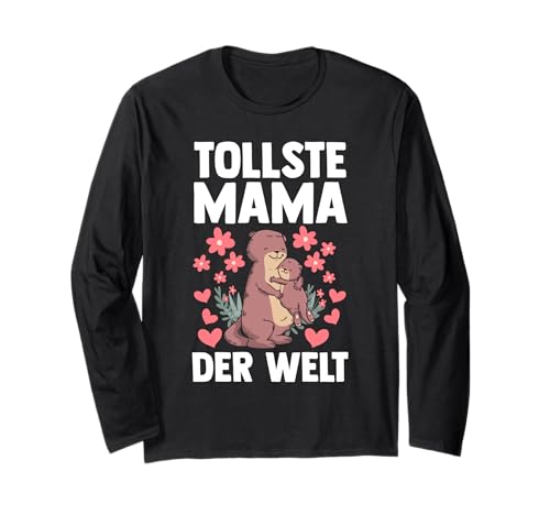 Mutter Muttertag Faultier Mama Langarmshirt von Beste Mama Der Welt Muttertag