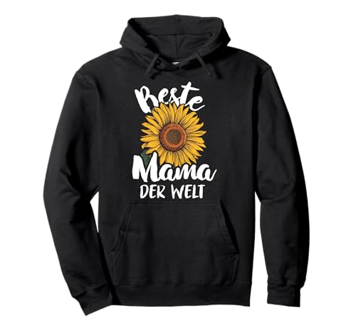 Beste Mama der Welt Muttertag Mama Mami Mutter Sonnenblume Pullover Hoodie von Beste Mama Geschenk Muttertag Mami Mummy Blume