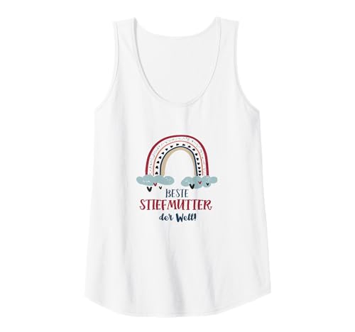Damen Beste Stiefmutter Outfit Regenbogen Stiefmama Bonusmutter Tank Top von Beste Stiefmutter Geschenke Niedliche Geschenkidee