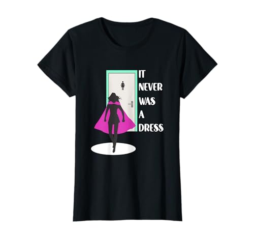 Superheldinnen It was never a dress Powerfrauen Mädchen T-Shirt von Beste Zitate und Sprüche für starke Frauen