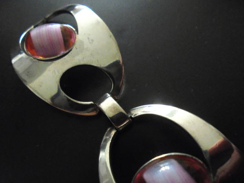 Edles 70Er Armband Versilbert Rosa Steine Edles 70Er Armband Versilbert Rosa Steine von BesteKinderstube