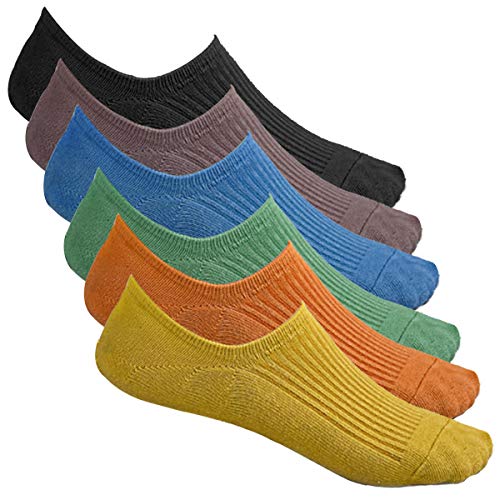 Bestele 6 Paar Unsichtbare Socken für Damen und Herren,Sneaker Socken Baumwoll Unsichtbar Kurzsocken Rutschfeste für Loafers Boots Schuhe, 6 x karamellfarben, 34-40 von Bestele