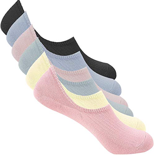 Bestele Unsichtbare Socken/Sneaker Socken für Damen und Herren,6 Paar Baumwoll Unsichtbar Kurzsocken Rutschfeste No Show Füßlinge für Loafers Boots Schuhe von Bestele