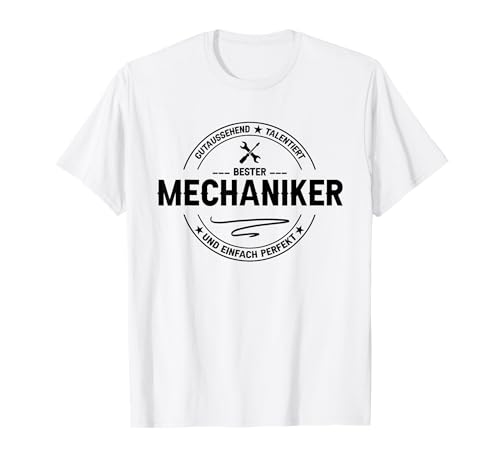 Kfz Werkstatt Gadgets Für Männer Lustig Bester Mechaniker T-Shirt von Bester Mechaniker Geschenk & Werkstatt Gadgets Kfz